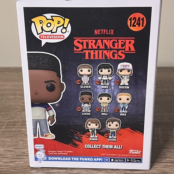 Funko Pop Stranger Things Lucas Vinyl Figure - Picture 3 of 5
